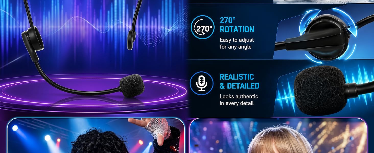 microphone headset costume