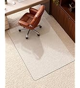 Soimeat Hard Frosted Office Chair Mat for High Pile Carpet and Hardwood Floor, 32" x 47.2" Anti-S...