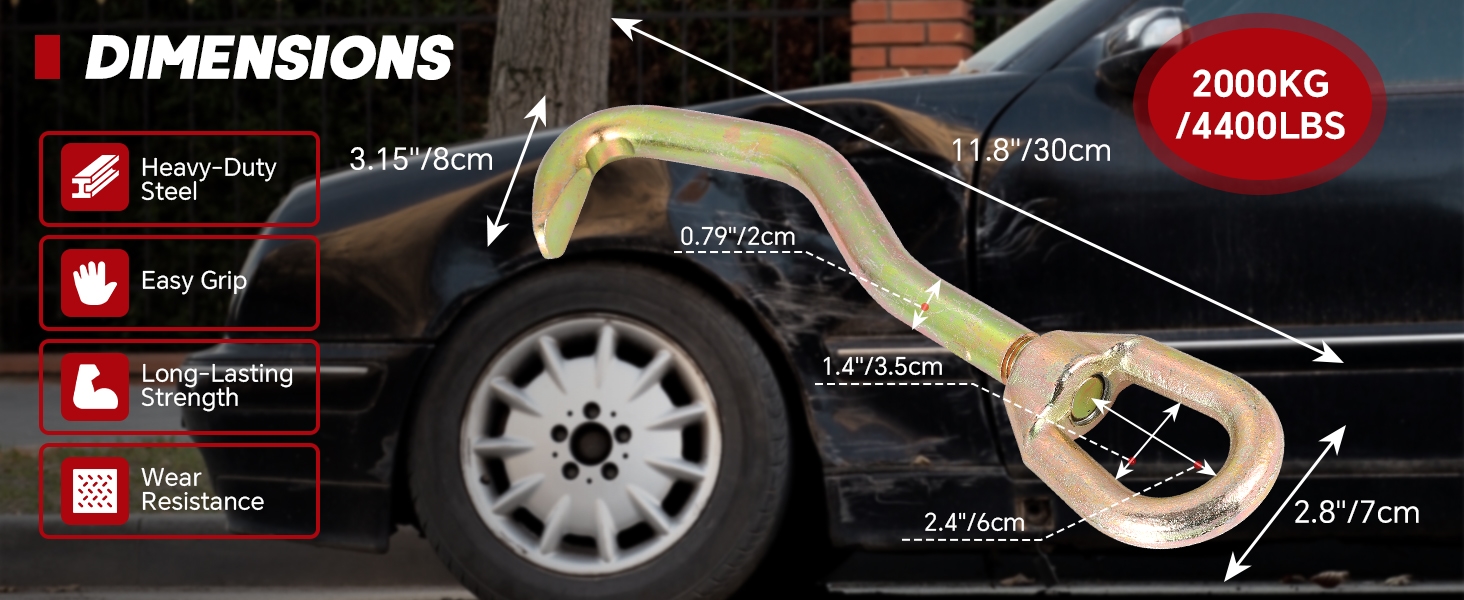 Auto Body Pulling Clamp Car Frame Puller Hook
