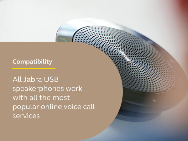 Wireless speakerphone, compact design, easy setup, universal compatibility.