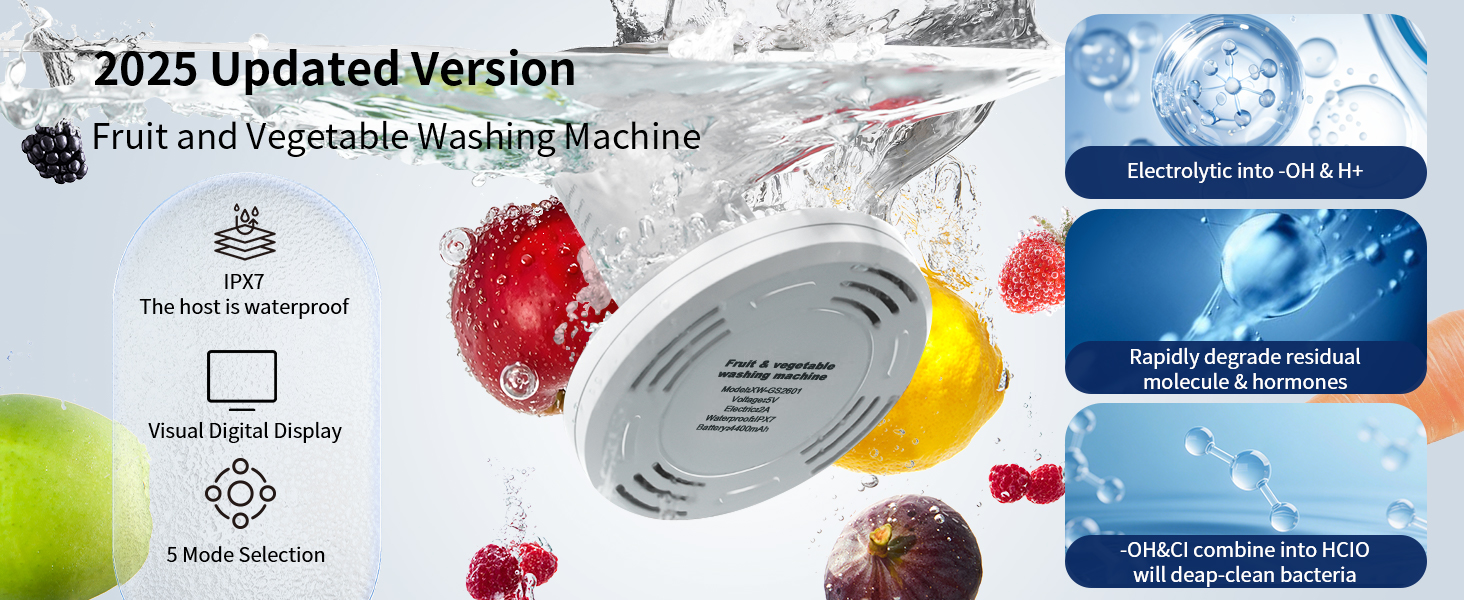 ultrasonic vegetable cleaner FIEEMOO