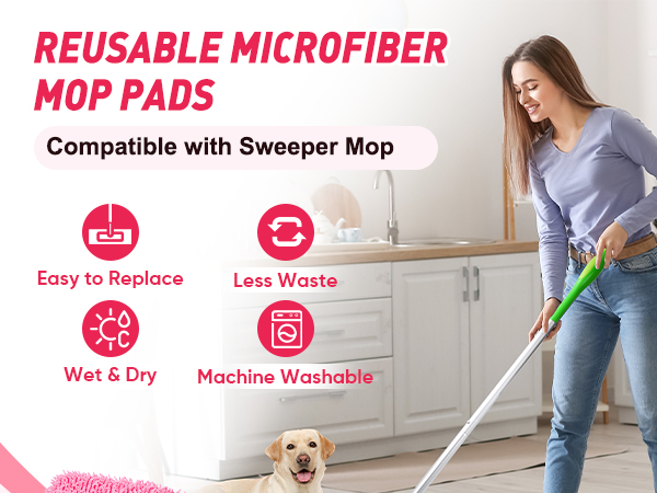 microfiber mop pads