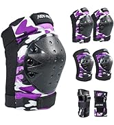AIDY-PRO Kids Knee Pads and Elbow Pads Kids Protective Gear Set, Bike Knee Pads for Kids Wrist Gu...