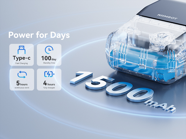 niimbot b1 label maker machine with tape