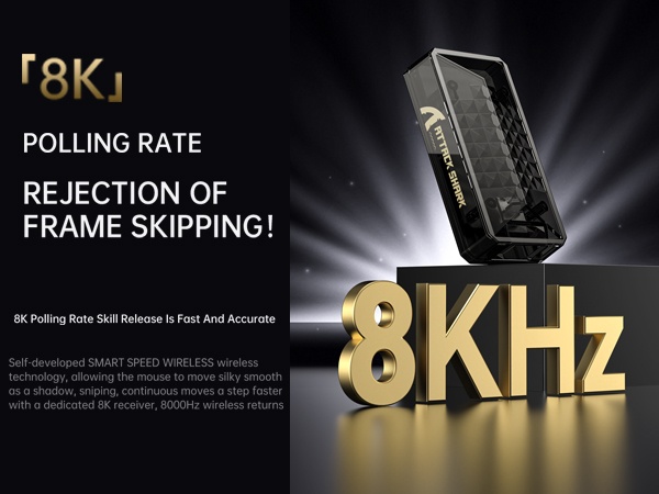 8KHz Polling Rate Gaming Mouse