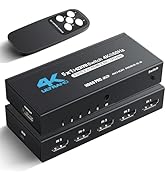 [Upgrade] NEWCARE 4K@60Hz HDMI Switch 5 in 1 Out with Type-C Charging Cable, HDMI Switcher with I...