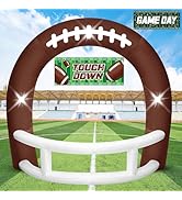 8FT Football Helmet Inflatable Arch with Game Day Banner, Giant Outdoor Blow Up Football Helmet w...