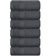 BOUTIQUO Ultra Soft Cotton 6 -Piece Hand Towel Set 16x24 Inch, Ideal for use in Bathroom, Kitchen...