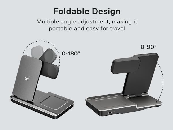 travel charger for iphone and apple watch foldable folding
