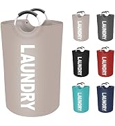 EpicTotes 75L Large Laundry Basket, Freestanding Waterproof Laundry Hamper, Collapsible Folding T...