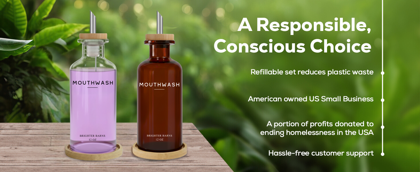 Responsible Conscious Choice - Boho Mouthwash Dispenser - Desktop