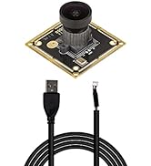 Arducam 8MP USB Camera with 150° M12 Wide Angle Lens, 1/3.2" CMOS IMX179 Mini UVC USB2.0 Video We...