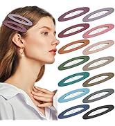 14 Pcs 3.35 Inch Oval Snap Hair Clips Matte Large Hair Barrettes Water Drop Shape Hair Pins Fancy...