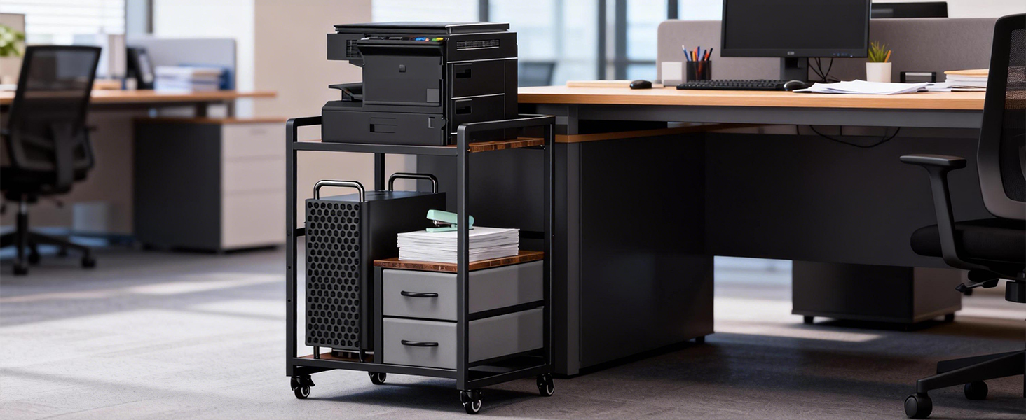 ?Printer Stand?: Layered storage, durable &amp;amp;amp;amp; space-saving, keeps desks tidy.