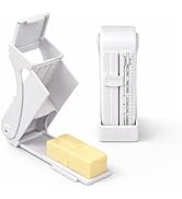 xyadyhz Butter Slicer and Dispenser, One-Press Butter Cutter for Stick Butter, Plastic Butter Kee...