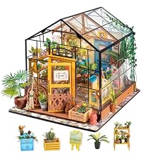Rolife Greenhouse DIY Miniature Dollhouse Kit Creative Gift for Adults