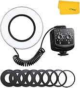 Godox Ring 72 Macro LED Ring Light with 8 Lens Adapter Rings for Canon Nikon Pentax Olympus DSLR ...