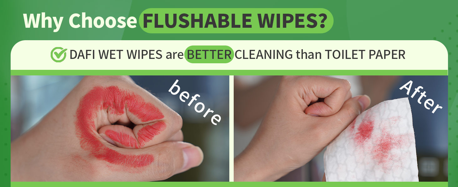 flushable wipes