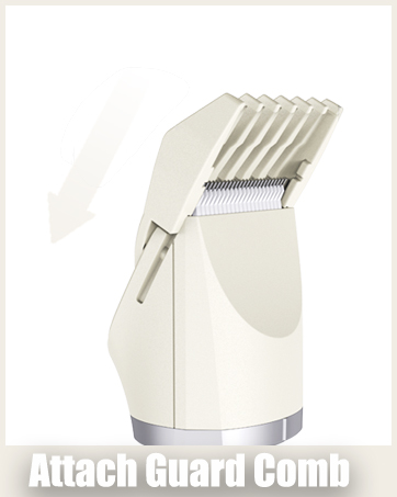 how to attach guard comb of unibono women trimmer