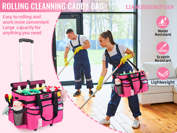 Large Rolling Cleaning Caddy