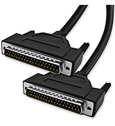 XANHAM DB37 37 Pin 9.8 Feet(3 Meter) Two Row Straight Through Serial Cable, Double Shielded(Metal...