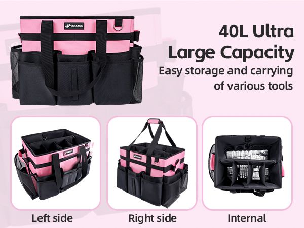 Rolling Cleaning Caddy Bag with Wheels