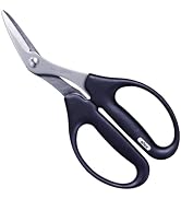 ALLEX Craft Scissors with Wire Cutter 7.4" [Angled Blade] Multipurpose Workshop Utility Scissors,...