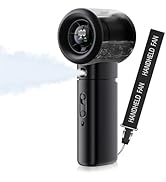 Nezylaf Portable Handheld Misting Fan, 22000RPM High Speed, 50ml Upgraded Water Tank, 100 Speeds ...