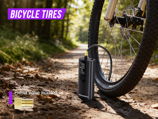 portable tire inflator for Bicycle tires