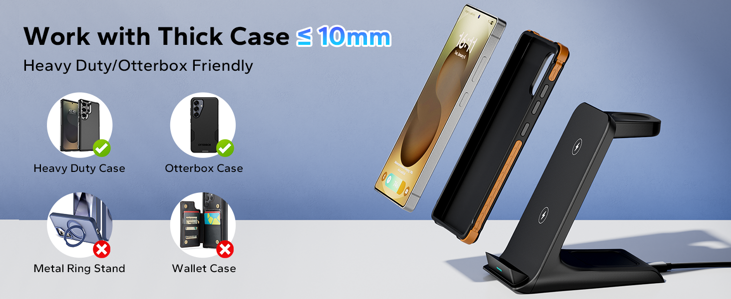 samsung wireless charger for thick cases friendly galaxy