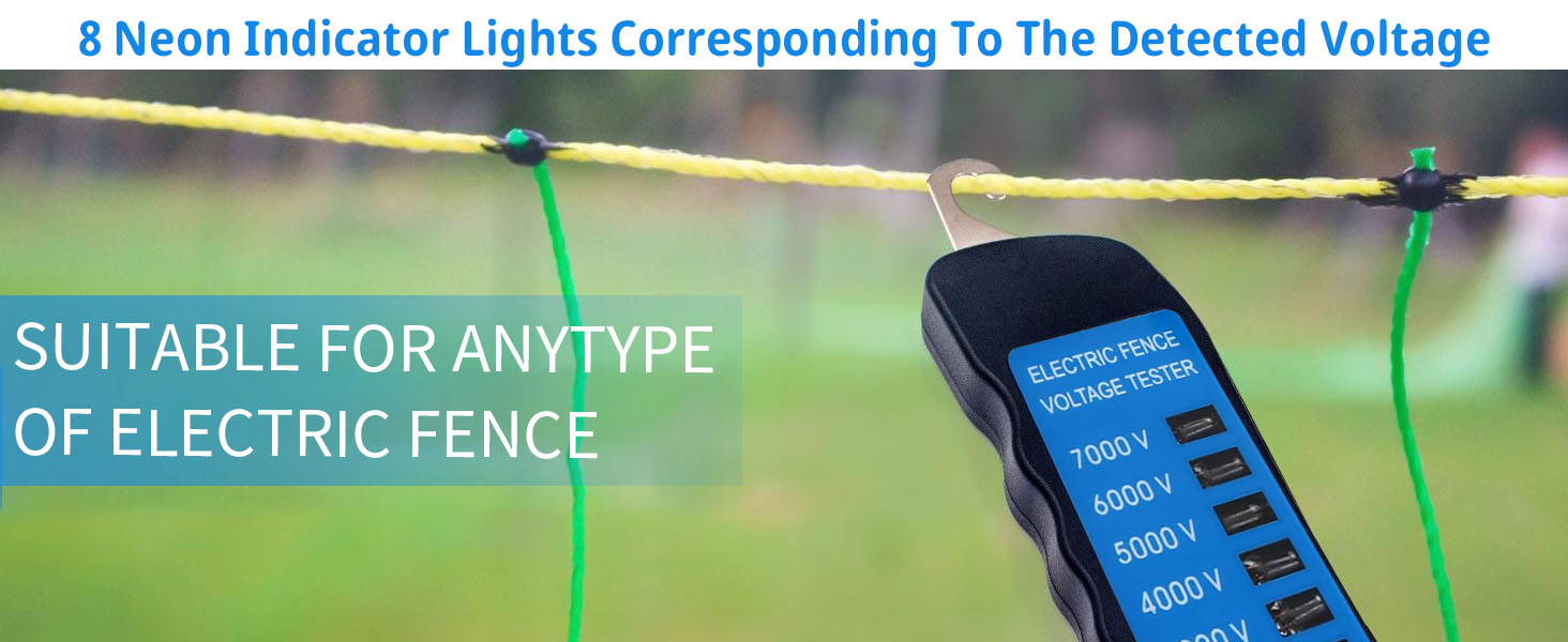 8 Neon Indicator Lights Corresponding To The Detected Voltage