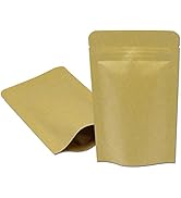 MITOB Mylar Bag Kraft Paper Foil Inner Self Standing Resealable Zipper Lock Pouch Food Stand Up B...
