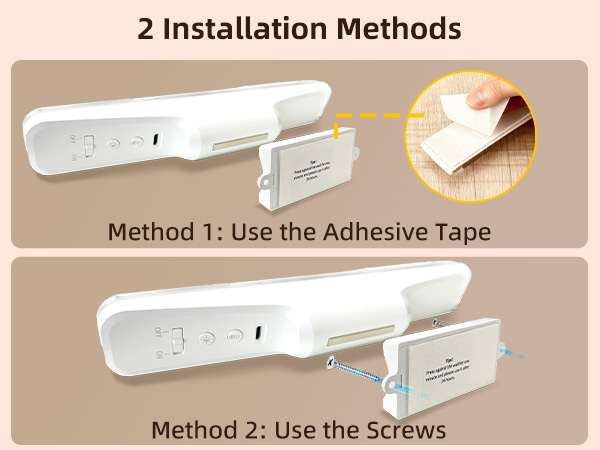 mirror lights stick on