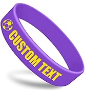 Custom Wide Silicone Wristbands 3/4” Personalized Rubber Bracelets Customized for Events, Gifts, ...