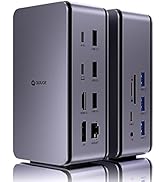 USB 4.0 Docking Station Dual Monitor, 14-in-1 QUUGE 40Gbps USB4 Laptop Dock, Single 8K30Hz/4K120H...