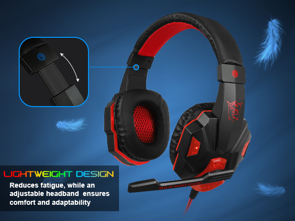 gaming headset backlit headset