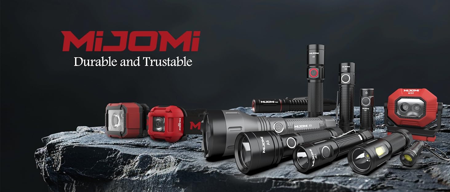 E8 Compact Size Rechargeable Flashlight, 2000 Lumen with 6 Modes, Waterproof and Drop Resistant for ...