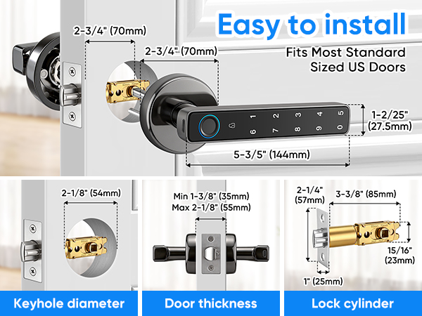 Smart Door Lock with Knob