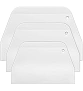 Hemoton 3PCS Silicone Cake Scraper Set Cake Scraper Cake Smoother Icing Scraper Decorating Comb I...