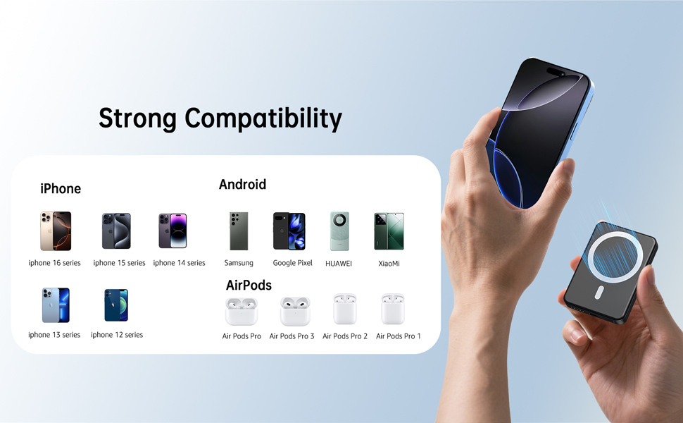 5000mAh Magnetic Portable Charger