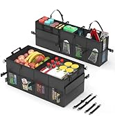 Car Trunk Organizer for SUV 60L Backseat Car Organizer Back Seat Large Storage Trunk Compartment ...