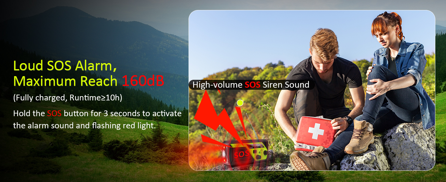 survival radio SOS alarm siren