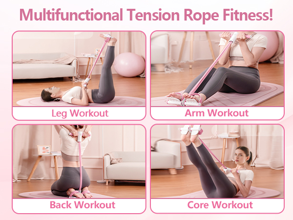 foot resistance bands with handles