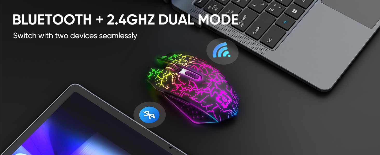 Bluetooth Mouse Wireless Gaming Mouse