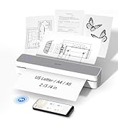iDPRT Portable Thermal Printer,Wireless Printer for Travel Support 8.5" X 11" US Letter& A4&A5 Th...
