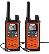 DURLK Walkie Talkies for Adults Long Range - Rechargeable 2 Pack Walkie Talkies FRS 2 Way Radios,...