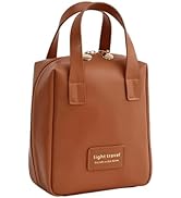 coldchill Travel Makeup Bag, Large Capacity Cosmetic Bags, Waterproof Portable Pouch, Open Flat T...