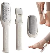 KINTEGOOD 2-in-1 Foot File and Callus Shaver Remover, Stainless Steel Pedicure Tool with Comfort ...