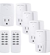 BN-LINK Mini Wireless Remote Control Outlet Switch Power Plug in for Household Appliances, Wirele...