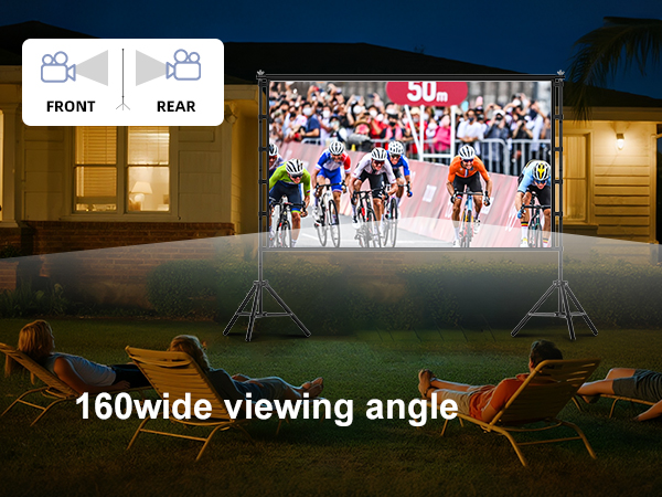 120 inch projector screen with stand